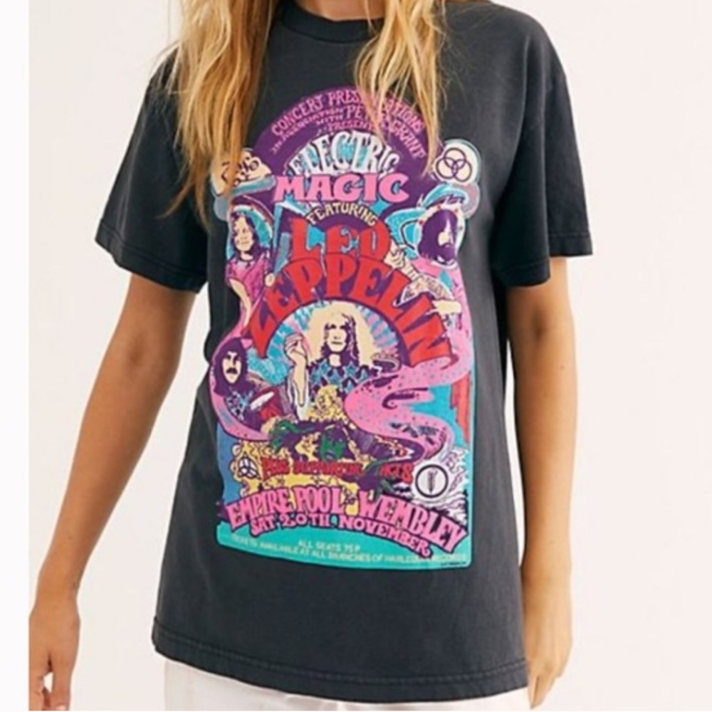 Free People x Daydreamer Electric Magic Oversized Tee, Size L